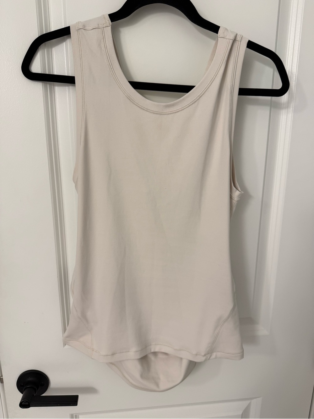 lululemon athletica Cream Scoop Neck Tank Top